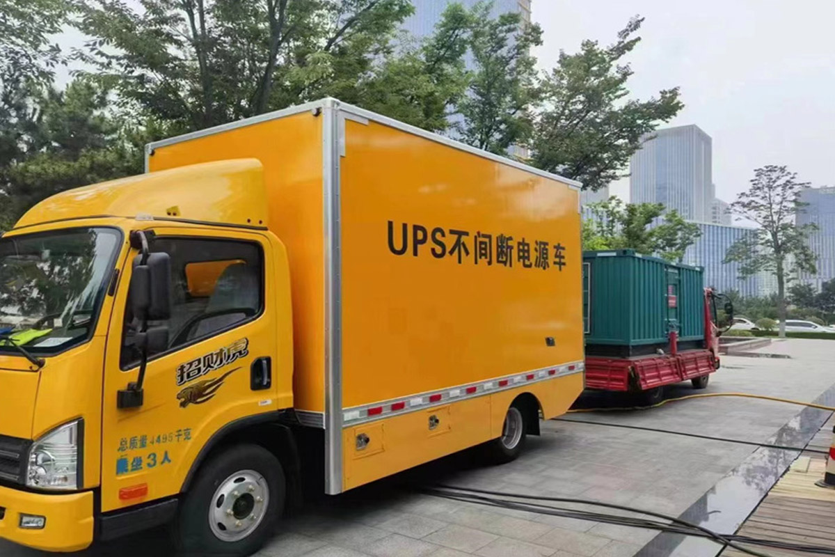 藁城发电机租赁施工现场